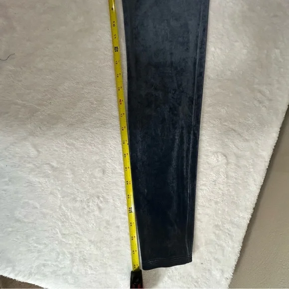 SPANX Slate Blue Velvet High-Rise Leggings Size 1X - Picture 9 of 11
